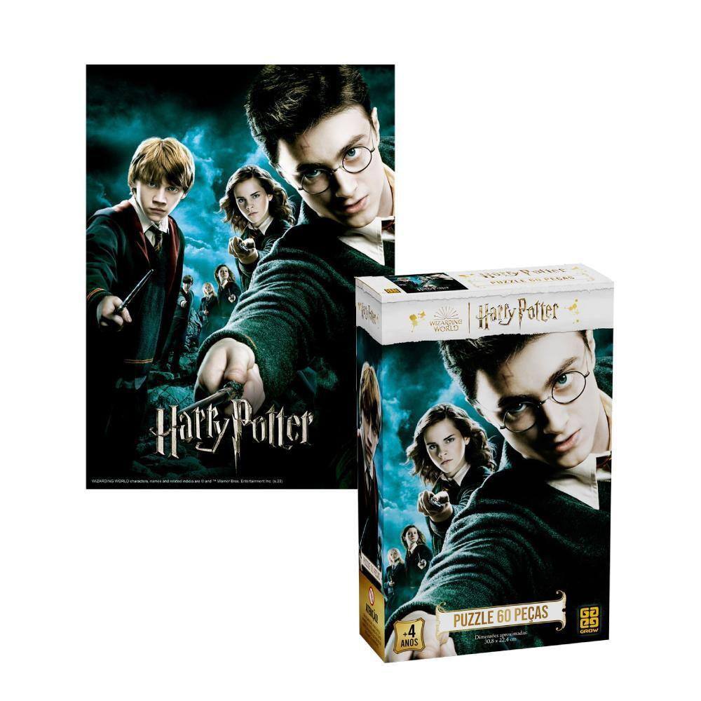 Quebra Cabeça Harry Potter E A Ordem Da Fênix 60 Peças Grow