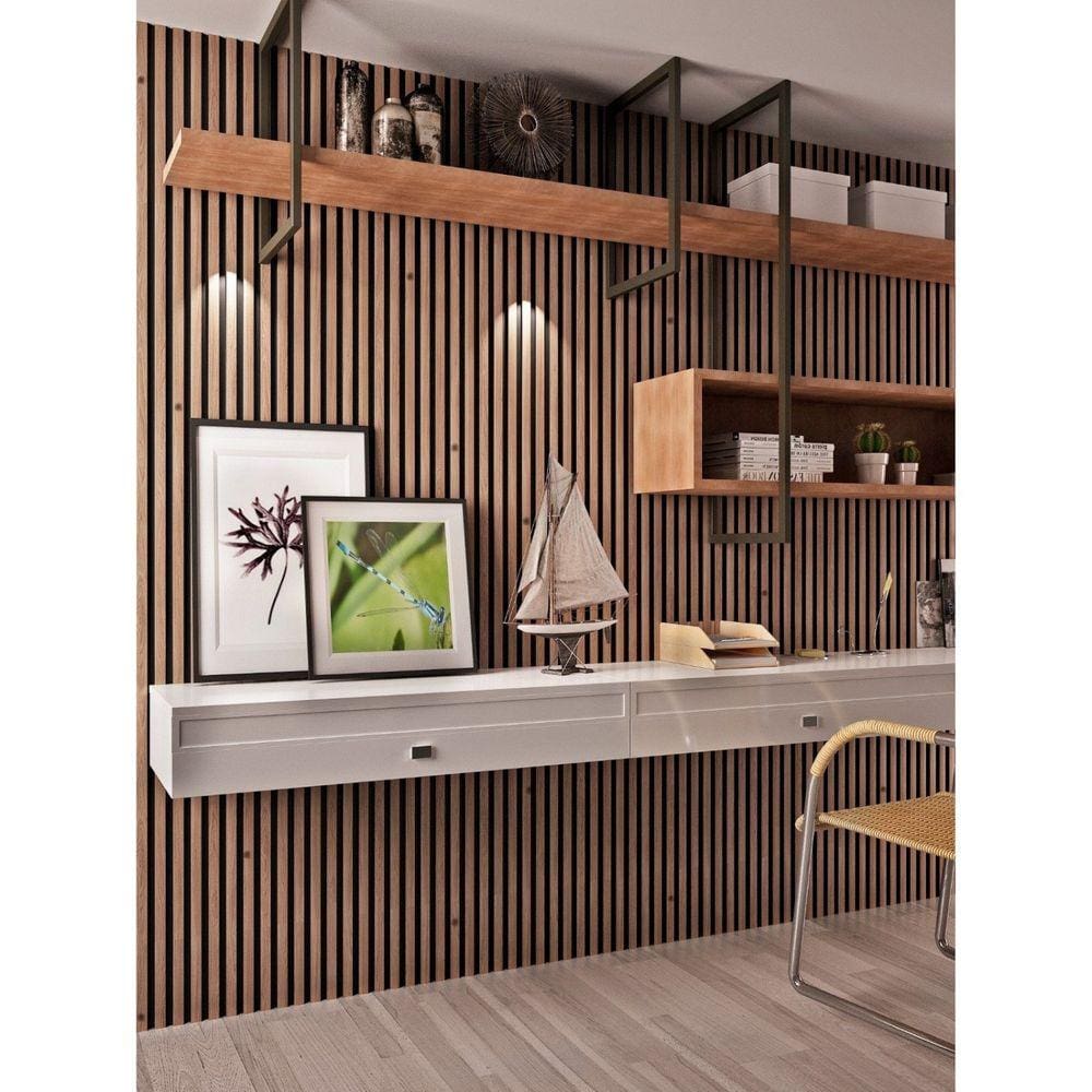 Acabamento para Painel Ripado 6,25cm x 2,1cm x 285m Lado Esquerdo Casa Grassi Legno