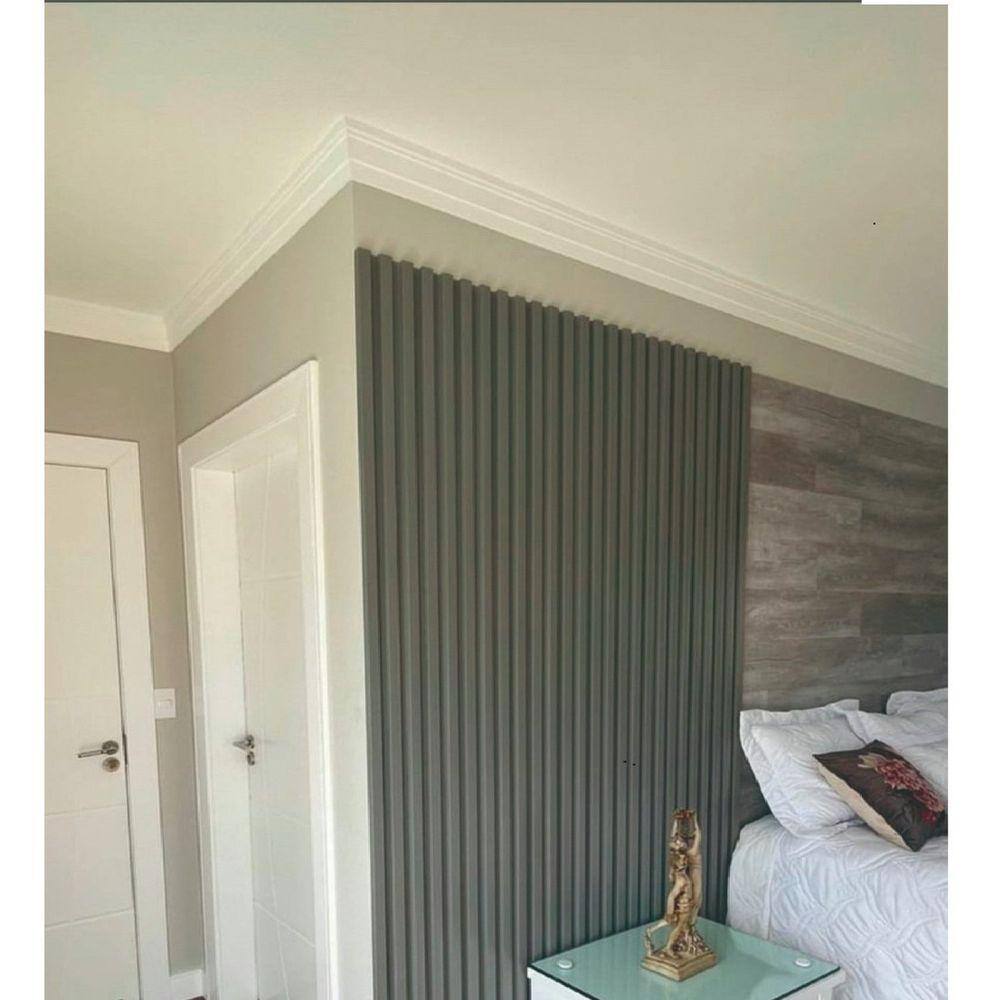 Acabamento para Painel Ripado 6,25cm x 2,1cm x 285m Lado Esquerdo Casa Grassi Gray