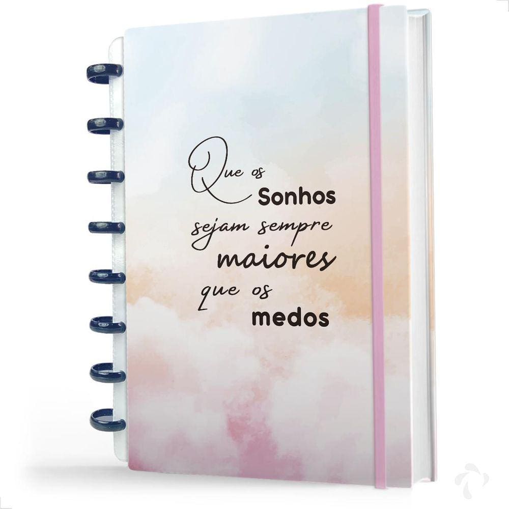 Caderno Discos Nisti Print Capa Dura - Versatilidade