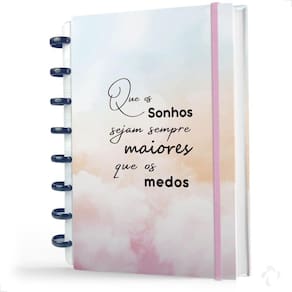 Caderno Discos Nisti Print Capa Dura - Versatilidade