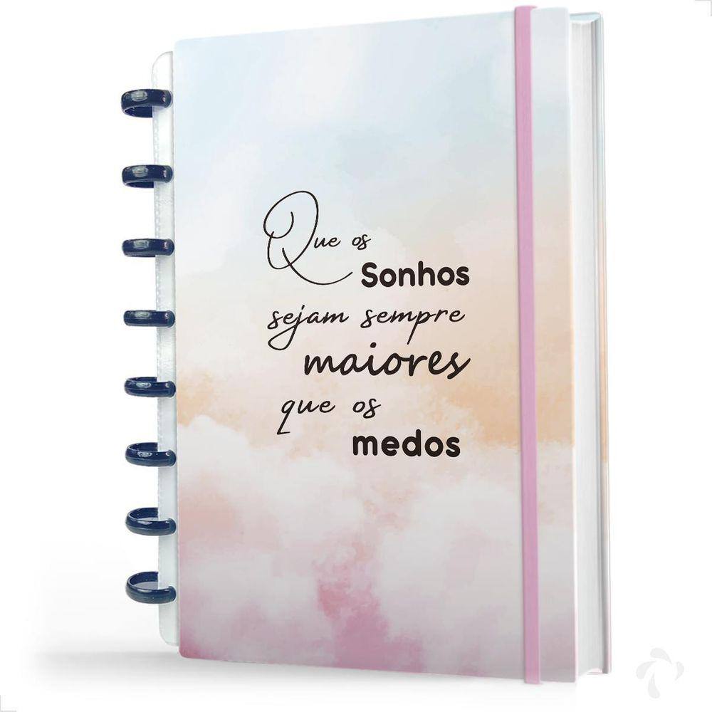 Caderno Discos Nisti Print Capa Dura - Versatilidade
