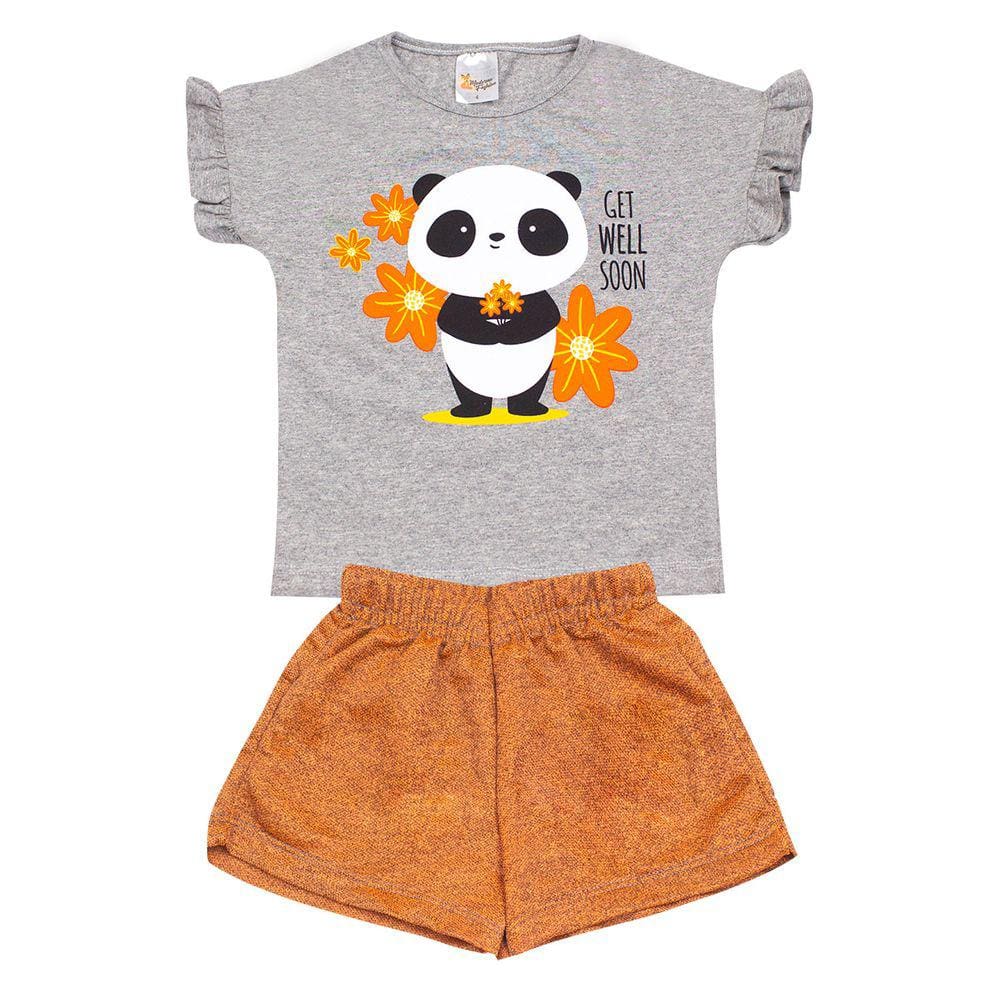 Conjunto Infantil Menina Get Well Soon Roupas Infantis