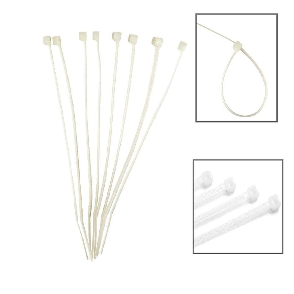 Abraçadeira Nylon EDA 9YW 7,6x400mm - 50 un. - Branco