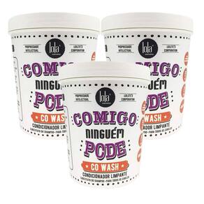 Kit 3 Condicionadores Limpante Lola Comigo Ninguém Pode 450g