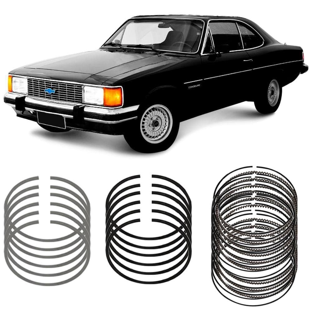 Jogo Anel Segmento Opala Caravan 6 Cilindros Metal Leve