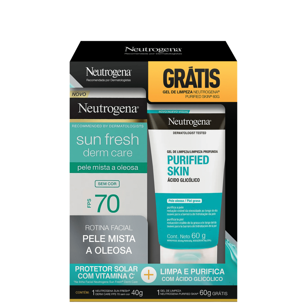 Kit Neutrogena Sun Fresh Purified Skin (2 Produtos)