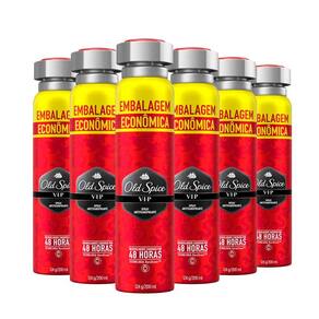 Kit Desodorante Spray Antitranspirante Old Spice Vip 200ml - 6 Unidades