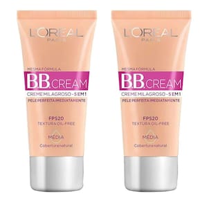 Kit 2 BB Cream L`Oréal Paris Dermo Expertise Média FPS20 30ml