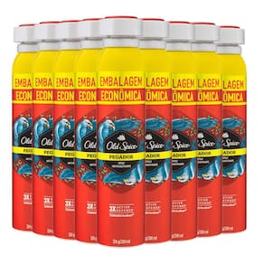 Kit Desodorante Aerosol Old Spice Pegador 200ml - 9 unidades