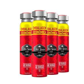 Kit Desodorante Spray Antitranspirante Old Spice Vip 200ml - 4 Unidades