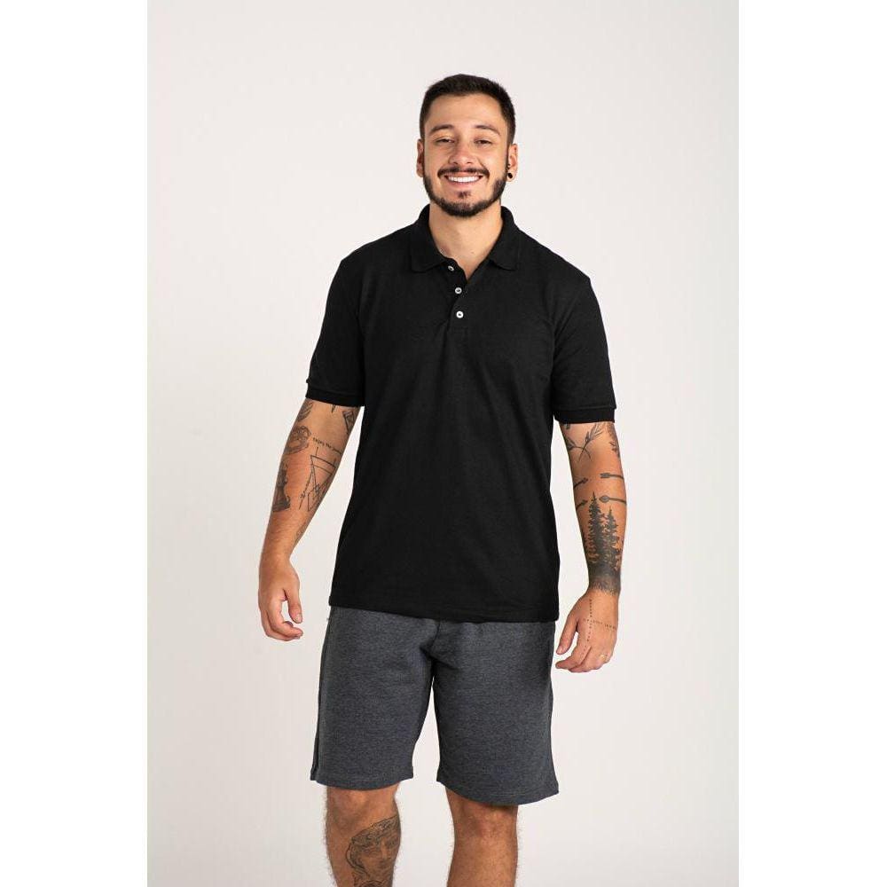 Camisa Polo Masculina Tendência Confortável e Versátil