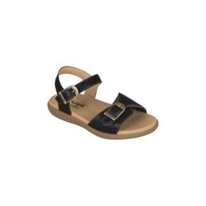 Sandália Infantil Ortopé Autêntica Basic Preto e Bege