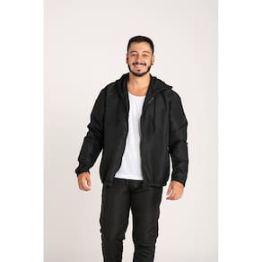 Corta Vento Masculino Sem Tela Com Capuz Para o Dia o Dia