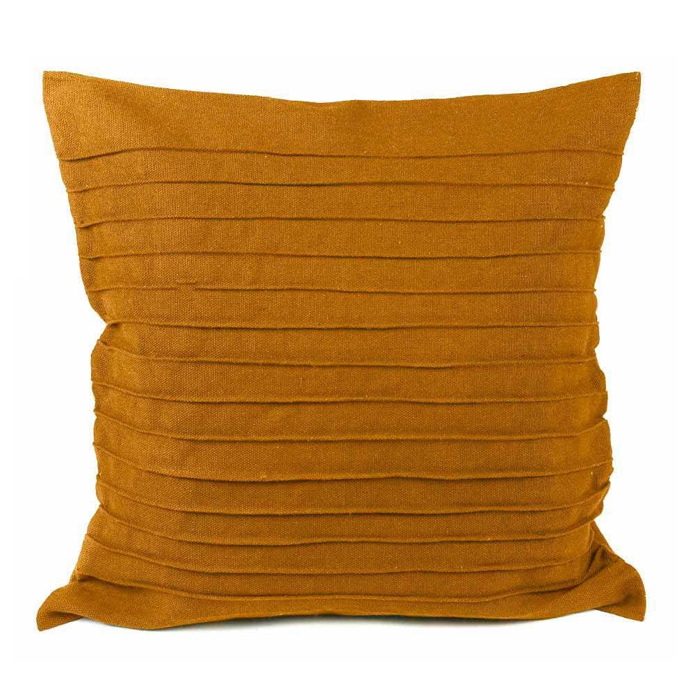 Capa de Almofada Drapeada Caramelo – 50x50cm