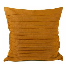 Capa de Almofada Drapeada Caramelo – 50x50cm