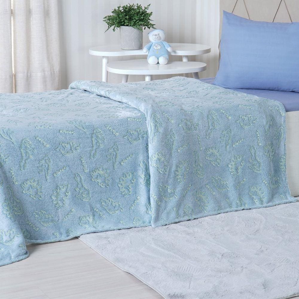 Manta Solteiro Candy Brilha no Escuro 150x220 Super Macia