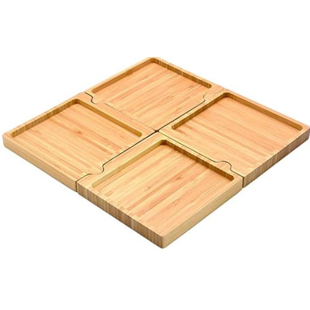 Petisqueira de Bambu Quadrado Desmontável - OIKOS