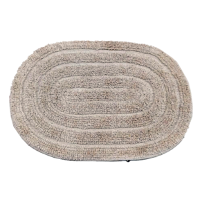 Tapete oval algodão 4 cores - 40cm x 60cm Banheiro Cozinha