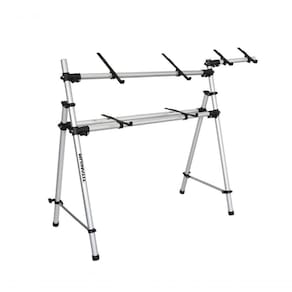 Rack Suporte Profissional Titanium Ty215 Bem P/ 2 Teclados + Suporte De Notebook