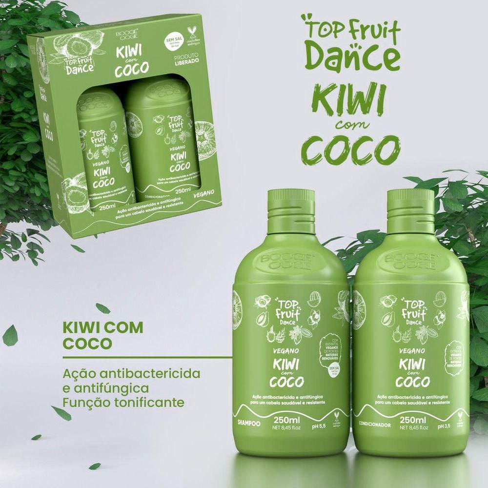 Kit Top Fruit Shampoo E Cond. Kiwi Com Coco 250 Ml