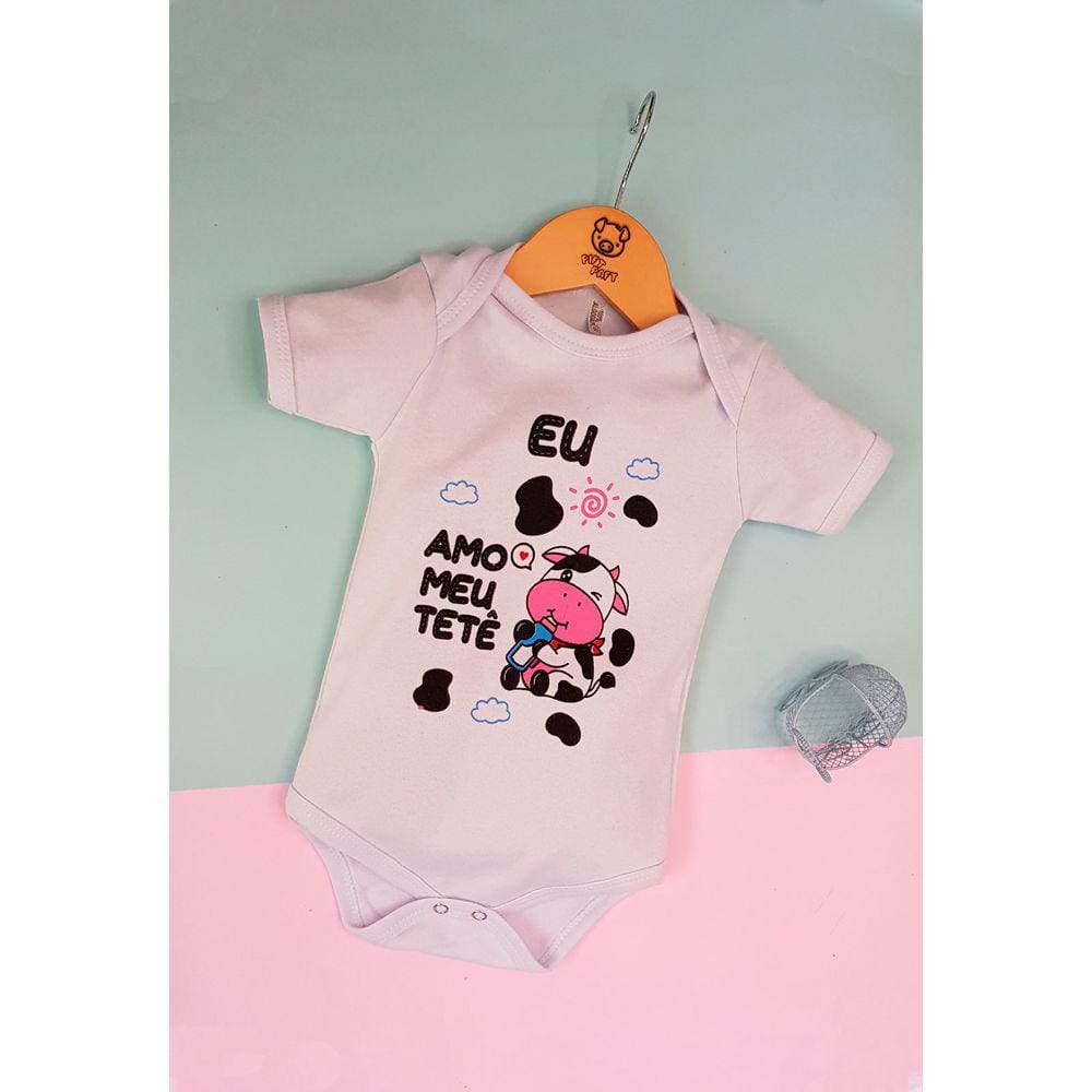 Body Bebê Estampado Tematico vaquinha