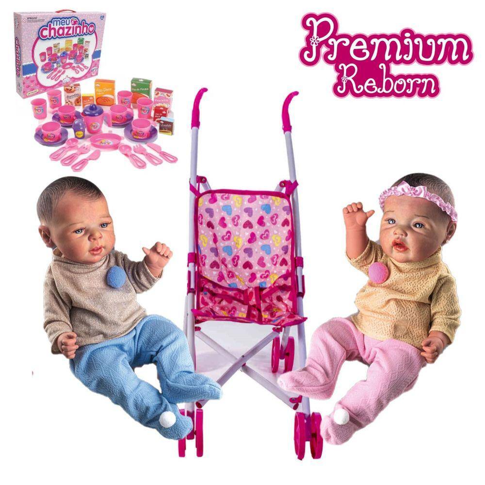 Bebê Reborn Gêmeos Atticus, Boneca, Promoção Pronta Entrega