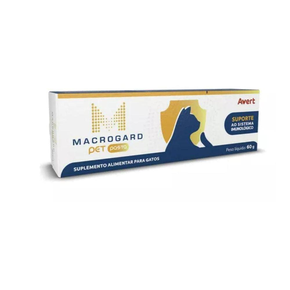 Suplemento Alimentar Macrogard Pet Pasta Gatos 60g - Avert