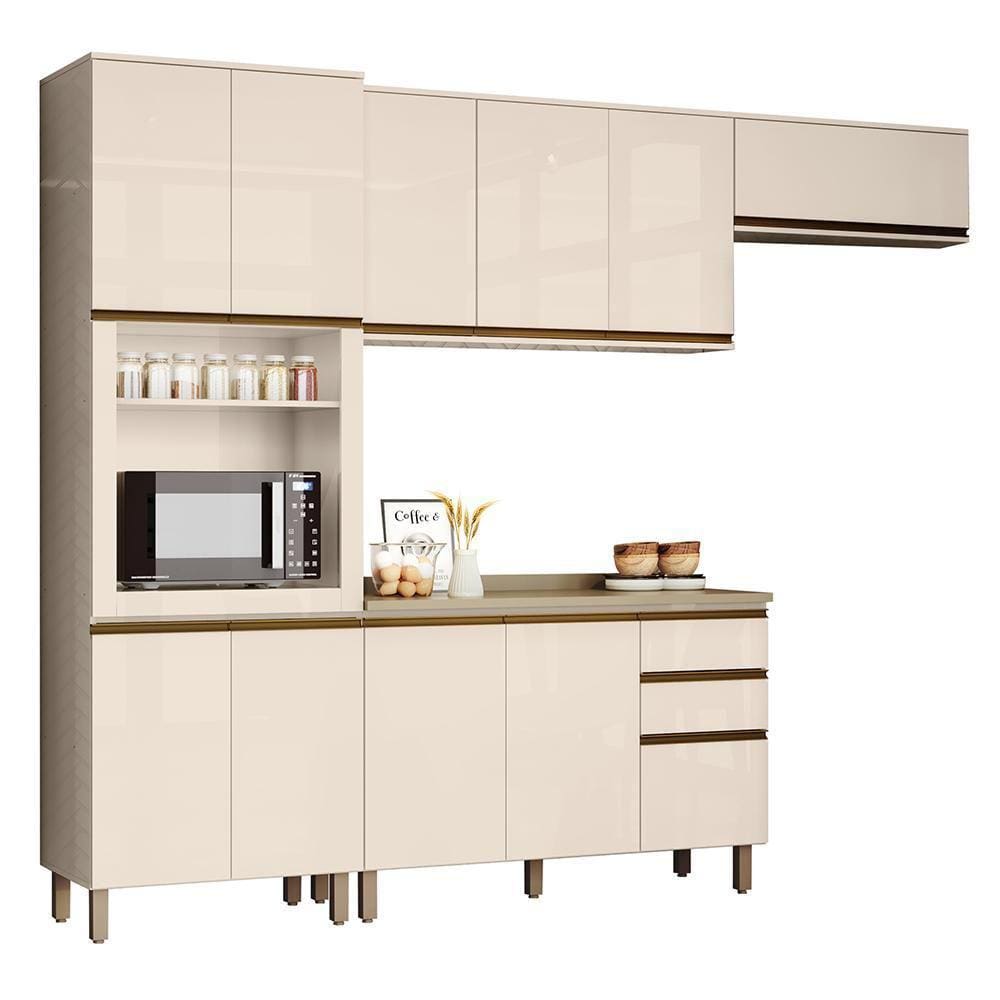 Cozinha Completa 4 Peças Connect com Torre Quente 1 Forno - Móveis Henn