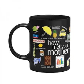 Caneca Icons Moments How I Met Your Mother Preta
