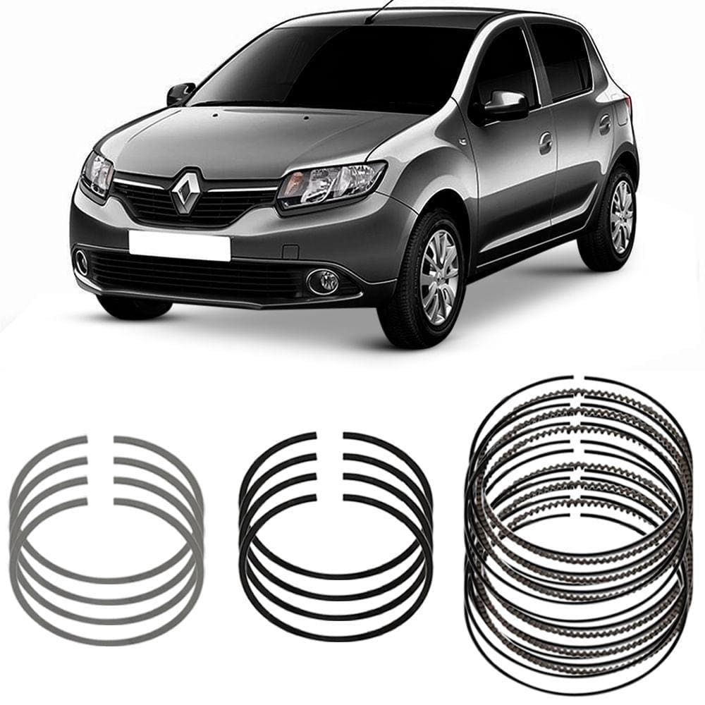 Jogo Anel Segmento Std Renault Sandero 1.0 2015 A 2017 Metal