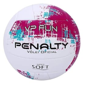 Bola Penalty Volei VP Fun XXI - Branca e Rosa