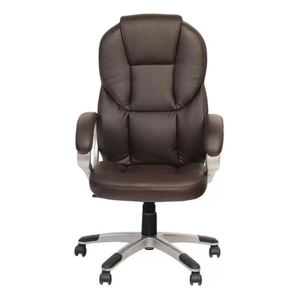 Cadeira Presidente Just Home BT-9805B Marrom 124x67x65 cm