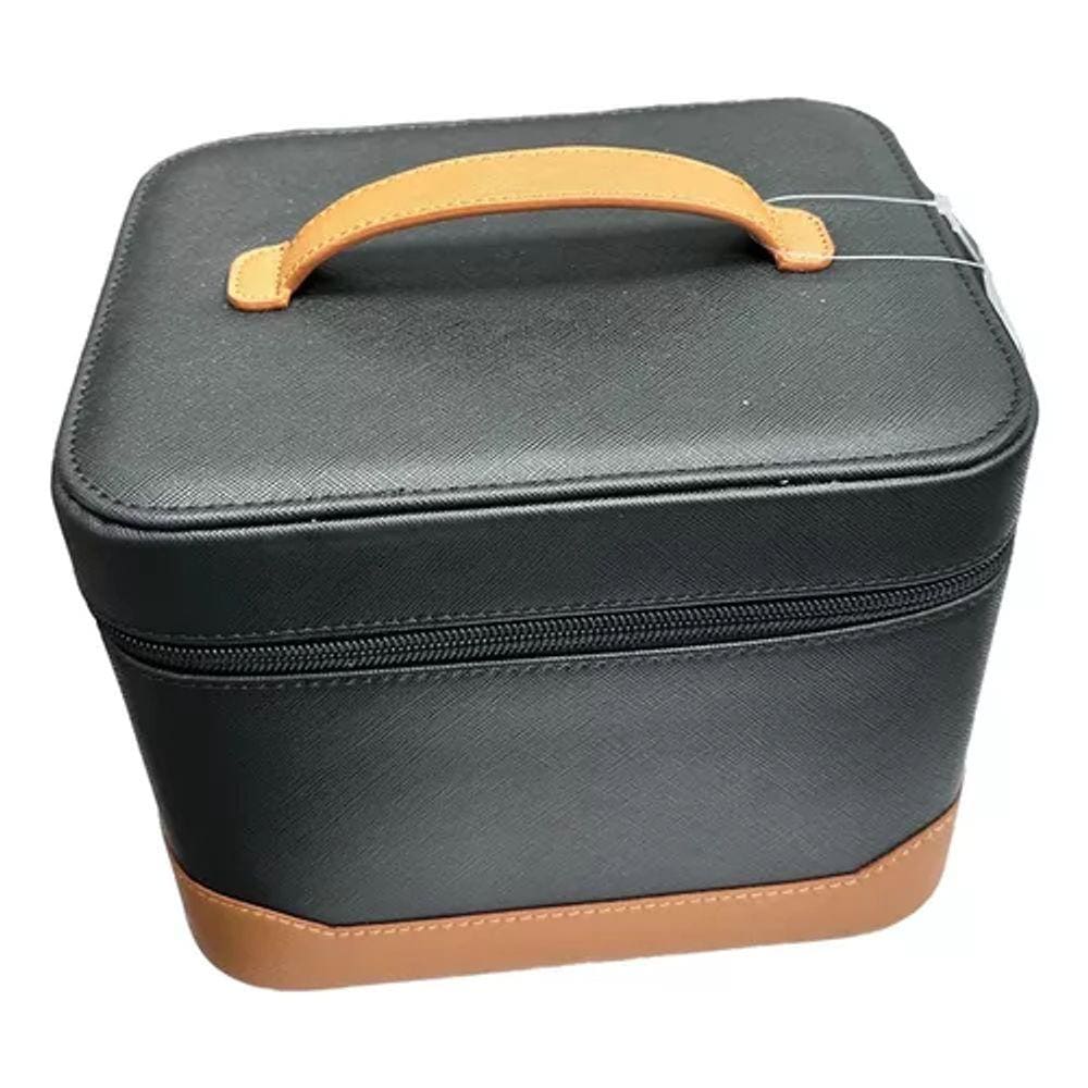 Necessaire Luxo Bolsa Maquiagem C/ Espelho Bolso 21x16x17cm