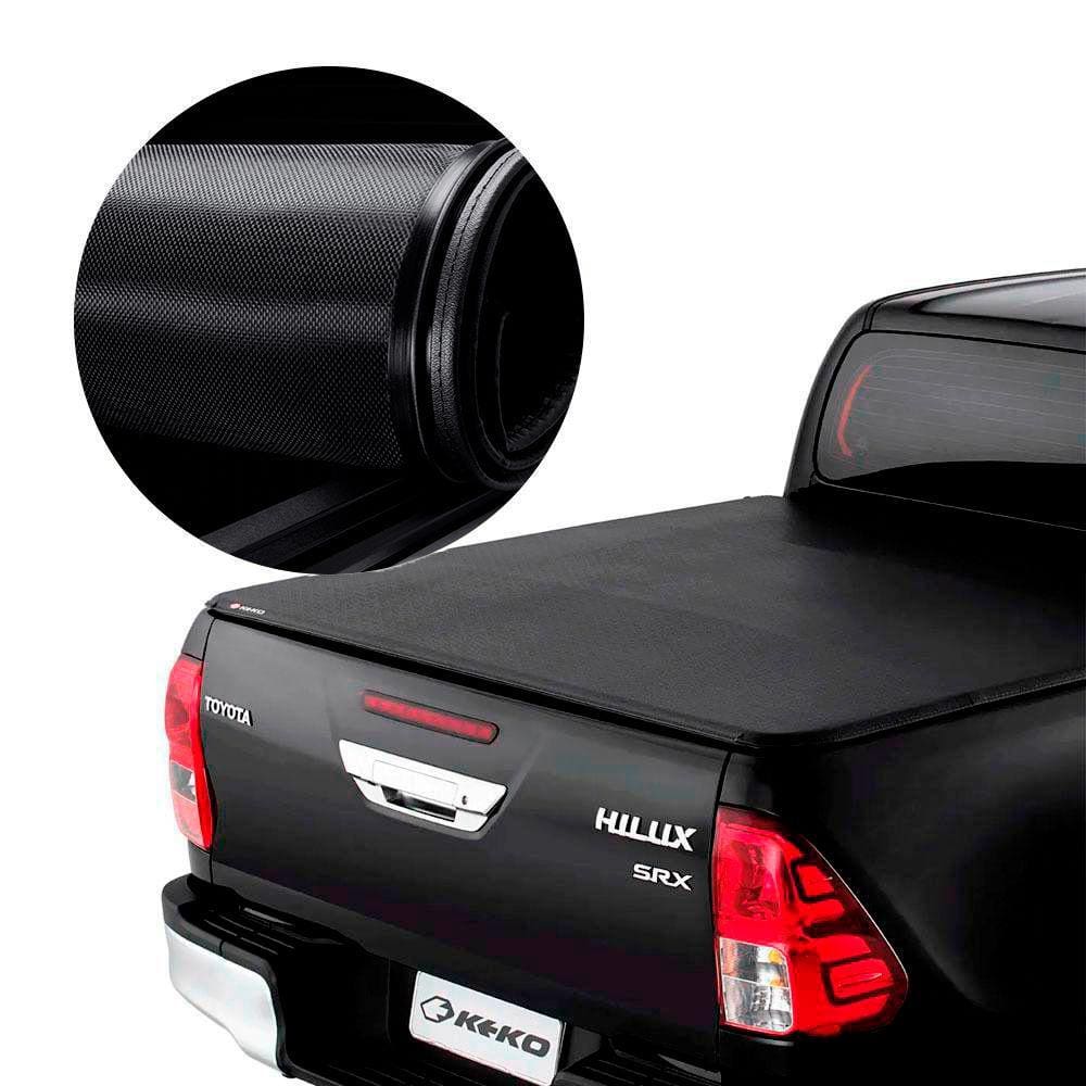 Capota Lona Marítima Hilux Cabine Dupla 2016 até 2024 GRX Pro Black Keko
