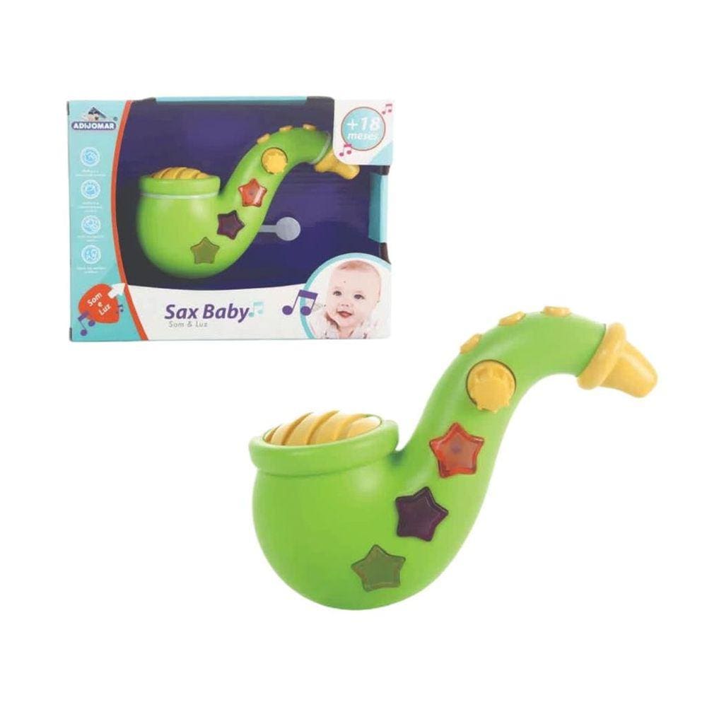 Brinquedo Musical Saxofone Baby Luz Som Bebê Criança Pequena