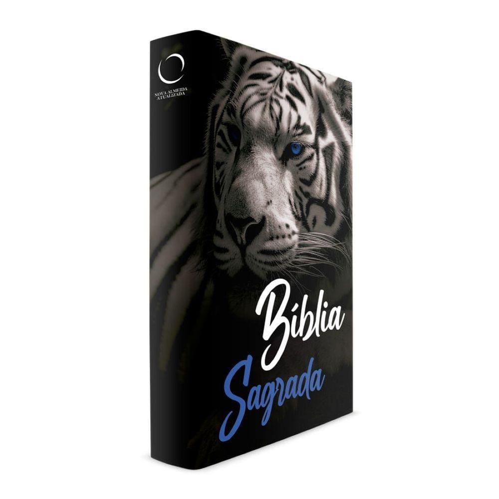 Bíblia Sagrada - Tigre Black Olho Azul - Capa Dura - NAA