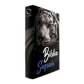 Bíblia Sagrada - Tigre Black Olho Azul - Capa Dura - NAA