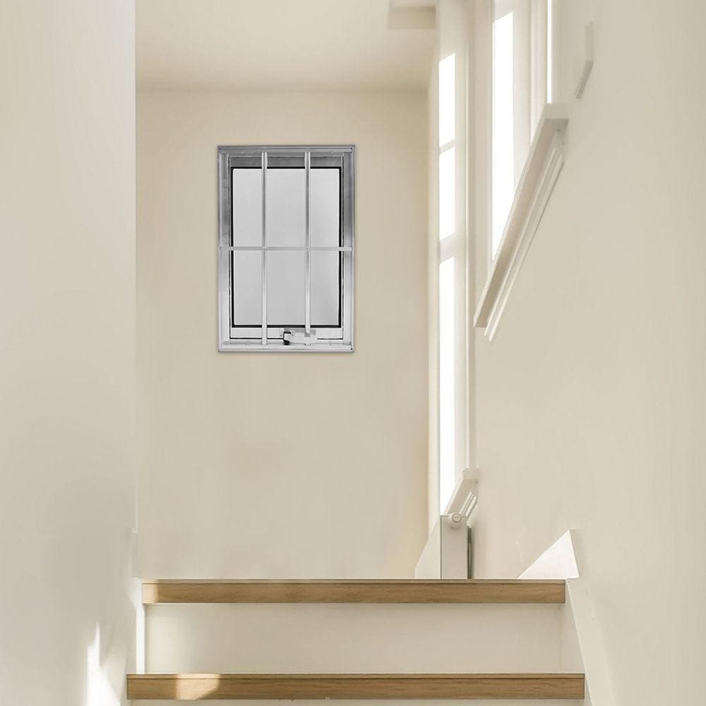 Janela Alumínio Maxim Ar 60x40cm Marroml Brilhante Lux Esquadrias Marroml