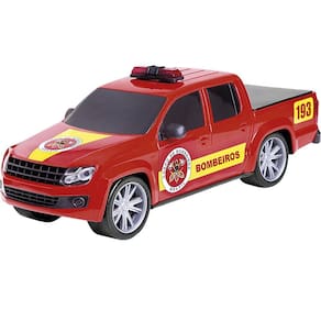Brinquedo Caminhonete Forca e Ação Bombeiro Poliplac - 6563