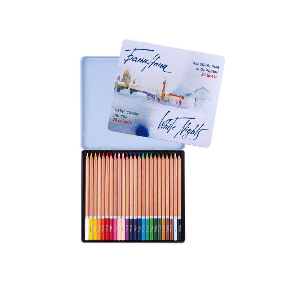 Lápis Aquareláveis White Nights - Brilho e Suavidade