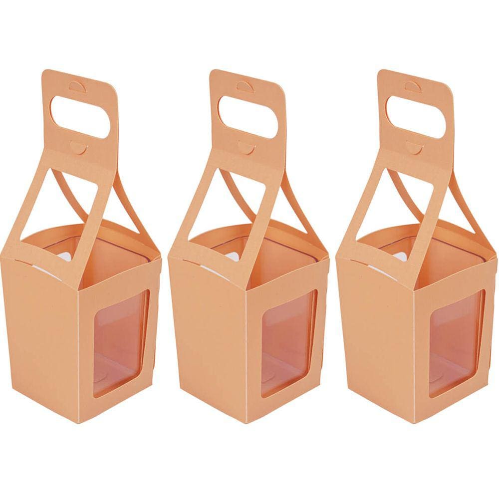Kit 3 Embalagens para Lembrancinhas Caixinhas de Doces Cestinhas Surpresa Dello Papaya