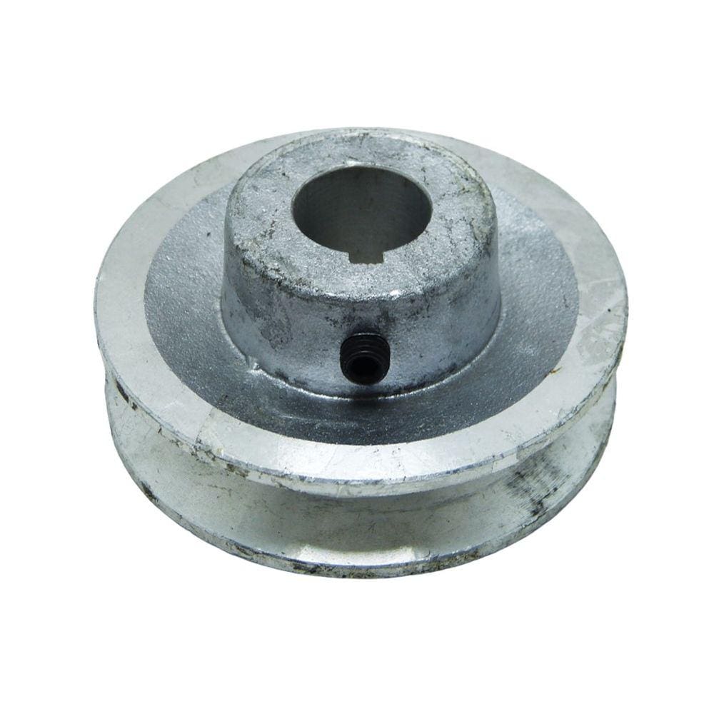 Polia Al 3 1/2" 90 Mm 1B C/ Furo 22.22 Mm P/ Motor Weg 5 Cv Monofásico Cj 25Apv Onix 25 Super Ar 25 Mono