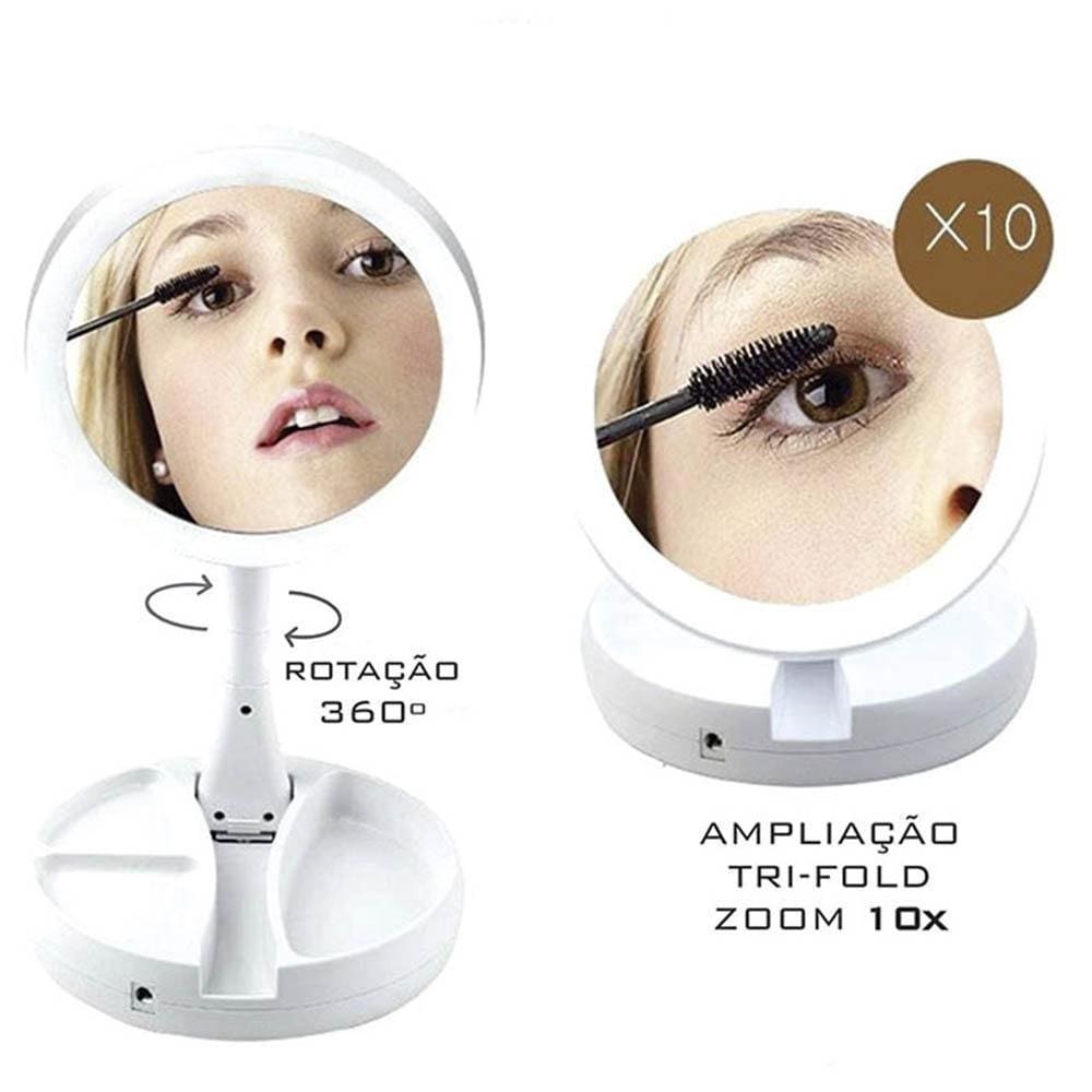 Espelho Com Led Para Maquiagem