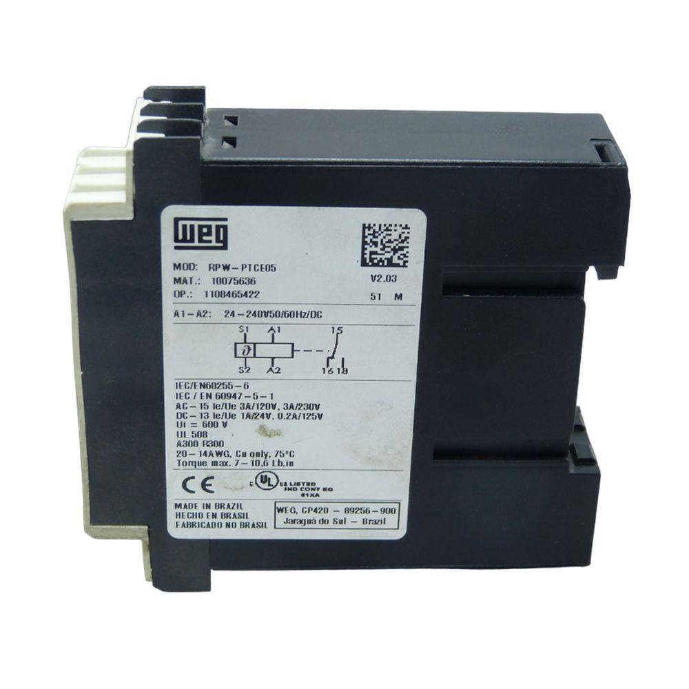 Rele Temperatura Weg Rpw-Ptce05 para Sensor Ptc Em Motores