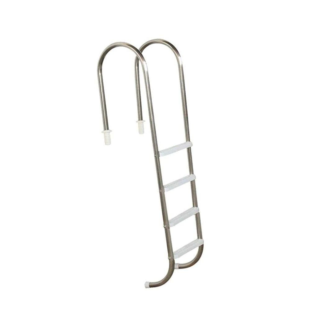 Escada para Piscina 4 Degraus Anatômicos em ABS Marinheiro 1 1/2” em Aço Inox - Sodramar