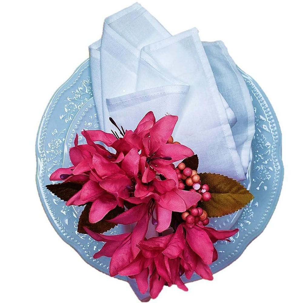 Porta Guardanapo Lírios Da Maison Charlô  Pink  - 4 Unidades