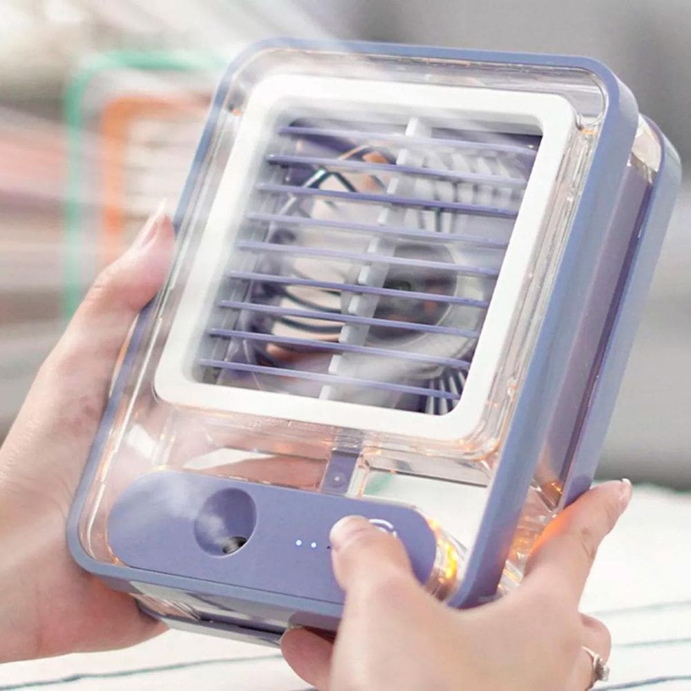 Vent. Umidificador Mesa Touch LED 3 Veloc. USB