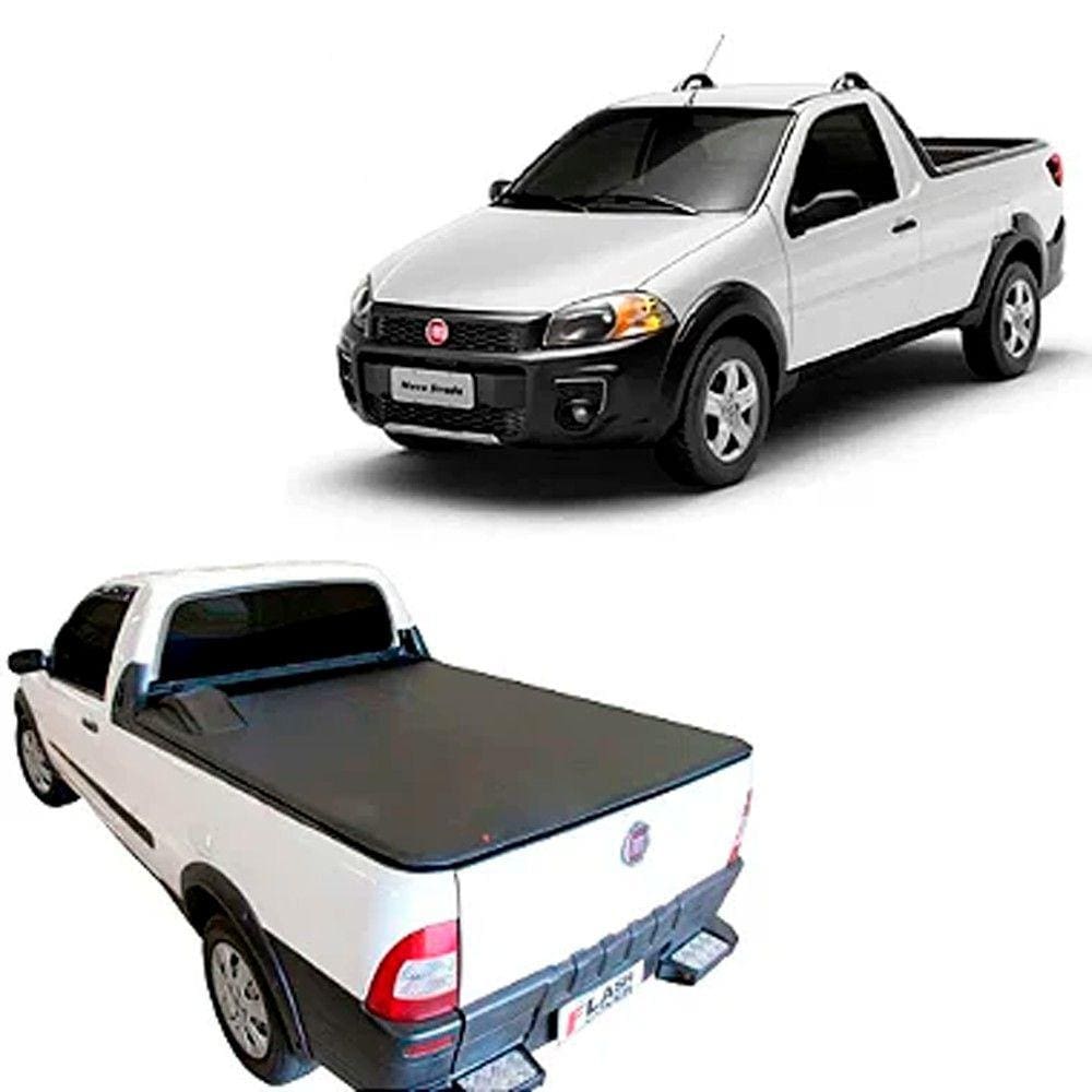 Capota Lona Marítima Flash Cover p/ Strada 1998 até 2013 Cabine Simples