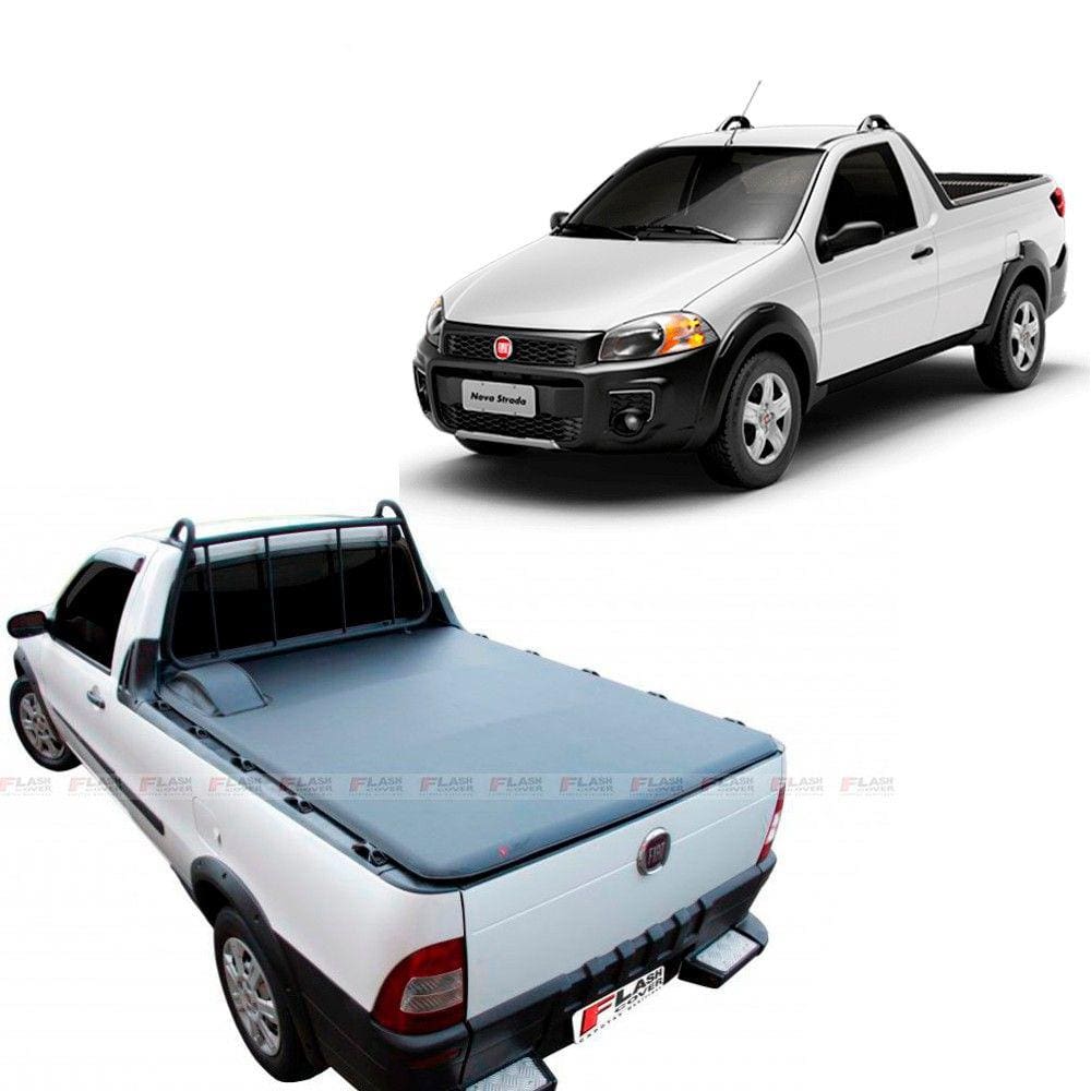 Capota Lona Marítima Flash Cover p/ Strada 1998 até 2013 Cabine Simples